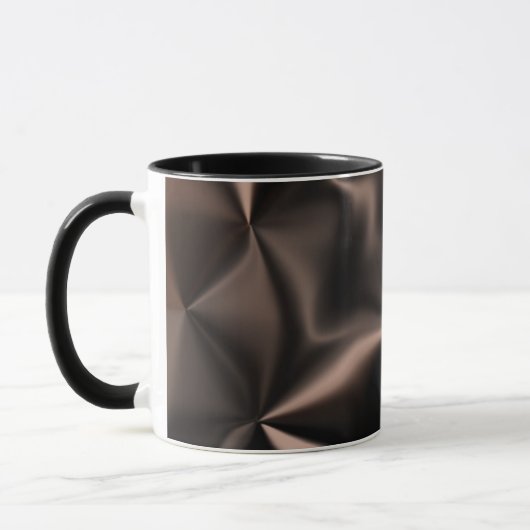 Mug Motif mixte de fragment de bronze abstrait (Gauche)