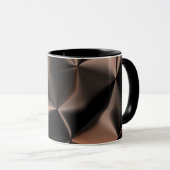 Mug Motif mixte de fragment de bronze abstrait (Devant droit)