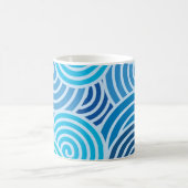 Mug Motif moderne à spirale bleue (Centre)