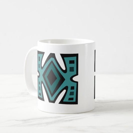 Mug Motif moderne abstrait africain (Devant gauche)