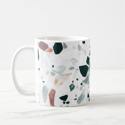 Mug Motif moderne Abstrait Terrazzo (Gauche)