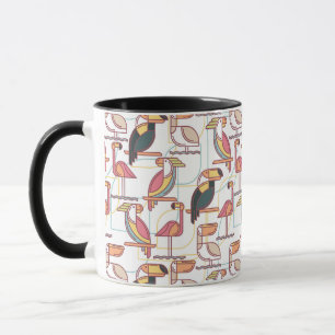 Mug Motif moderne avec les oiseaux tropicaux