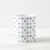 Mug Motif moderne bleu islamique sans couture (Centre)