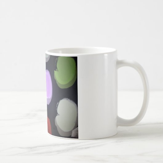 Mug Motif moderne coloré Polka Point Art Imprimer (Droite)
