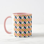 Mug Motif moderne de feuille de la moitié du siècle (Gauche)