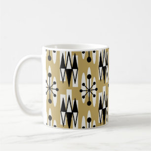 Mug Motif moderne du milieu du siècle de l'âge atomiqu