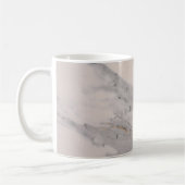 Mug Motif moderne en marbre noir gris rose (Gauche)