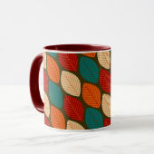 Mug Motif moderne 'feuille' du milieu du siècle (Devant gauche)