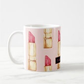 Mug Motif moderne rose et rouge rouge rouge Fille avec (Gauche)