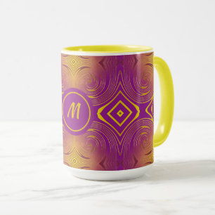 Mug motif moderne tourbillon abstrait
