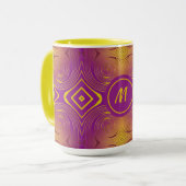 Mug motif moderne tourbillon abstrait (Devant gauche)