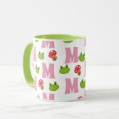 Mug Motif Monogramme de champignon de grenouille (Devant gauche)