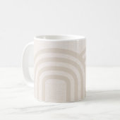 Mug Motif Monogramme Neutre Moderne Lin Pal (Devant gauche)
