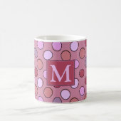Mug Motif Monogramme Rose Tacheté Mignon (Centre)