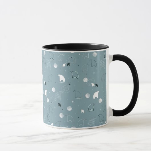 Mug motif montrant un polaire mignon (Droite)