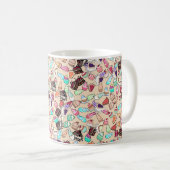 Mug Motif motif de caniche sans couture. Poignée b (Devant droit)