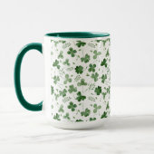 Mug Motif mou de shamrock d'aquarelle (Gauche)