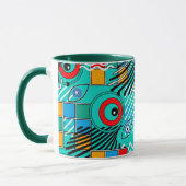 Mug Motif multicolore abstrait créatif moderne (Gauche)