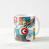 Mug Motif multicolore créatif abstrait moderne (Devant droit)
