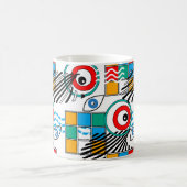 Mug Motif multicolore créatif abstrait moderne (Centre)