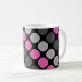 Mug Motif multicolore Retro Soixante Pois gris (Devant droit)