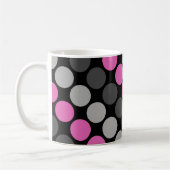 Mug Motif multicolore Retro Soixante Pois gris (Gauche)