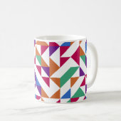 Mug Motif multidimensionnel géométrique sans couture (Devant droit)