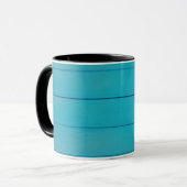 Mug Motif mural peint vert turquoise (Devant gauche)
