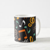 Mug Motif musical (Devant droit)