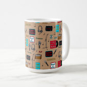 Mug Motif musical, Séance acoustique, Rock n Roll, Ind (Devant droit)