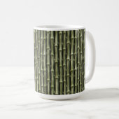 Mug Motif naturel de bambou vert (Devant droit)