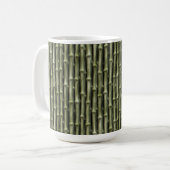 Mug Motif naturel de bambou vert (Devant gauche)
