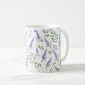 Mug Motif naturel de lavande (Devant droit)