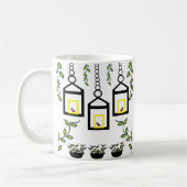 Mug Motif naturel des oiseaux Plante verts (Gauche)