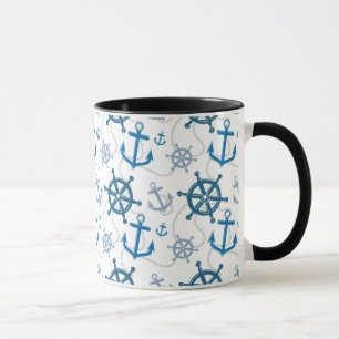 Mug motif nautique