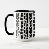 Mug Motif noir de courses de brosse (Gauche)