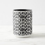 Mug Motif noir de courses de brosse (Centre)