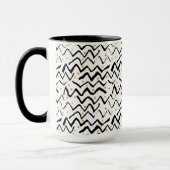 Mug Motif noir de courses et de points de brosse (Gauche)