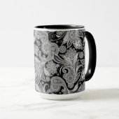 Mug Motif noir et blanc (Devant droit)