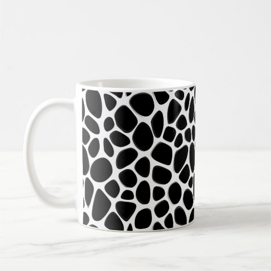 Mug Motif noir et blanc complexe (Gauche)