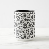 Mug Motif noir et blanc de crypto-monnaie (Centre)