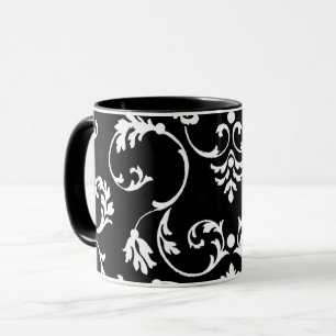 Mug Motif noir et blanc ornemental