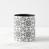 Mug Motif noir et blanc rétro (Centre)