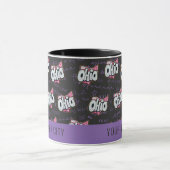 Mug motif noir violet rose de l'Ohio (Centre)