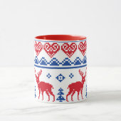 Mug Motif nordique de renne de Noël (Centre)