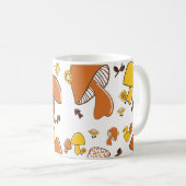 Mug Motif nostalgique de champignons (Devant droit)
