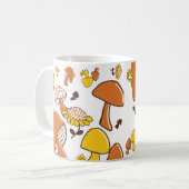 Mug Motif nostalgique de champignons (Devant gauche)