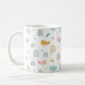 Mug Motif nuage Rainbow et pluie amusant (Gauche)