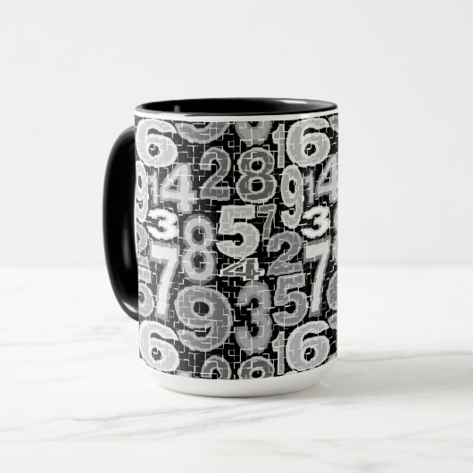 Mug Motif numérique (Devant gauche)