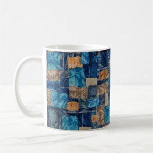 Mug Motif numérique abstrait couleur aquarelle transpa